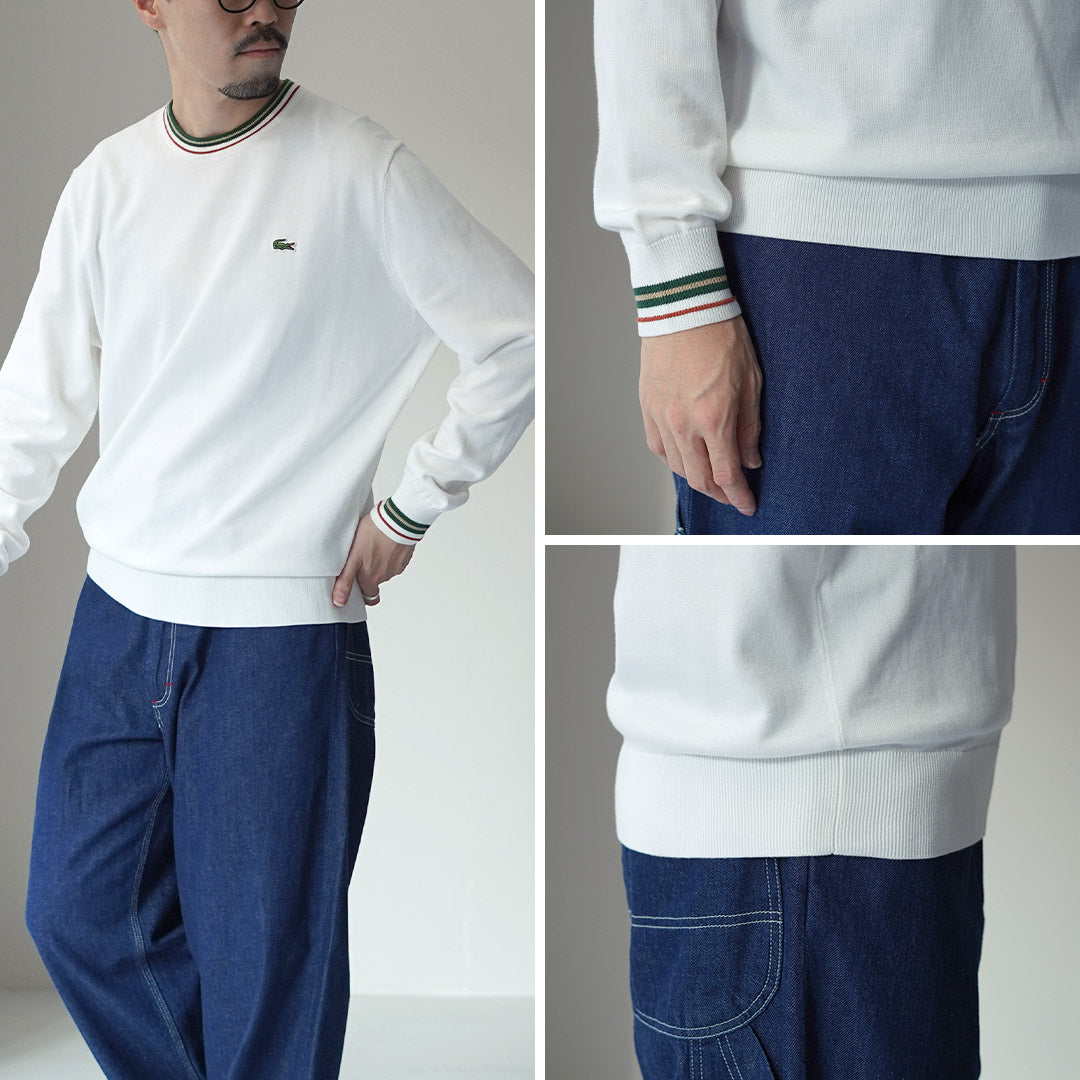 LACOSTE / Punto de algodón a rayas