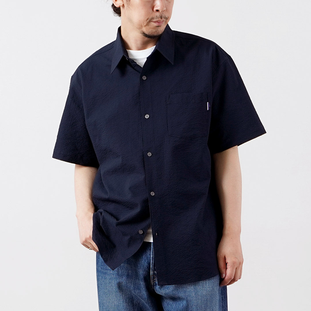 THOUSAND MILE / Short Sleeve Seersucker Shirt