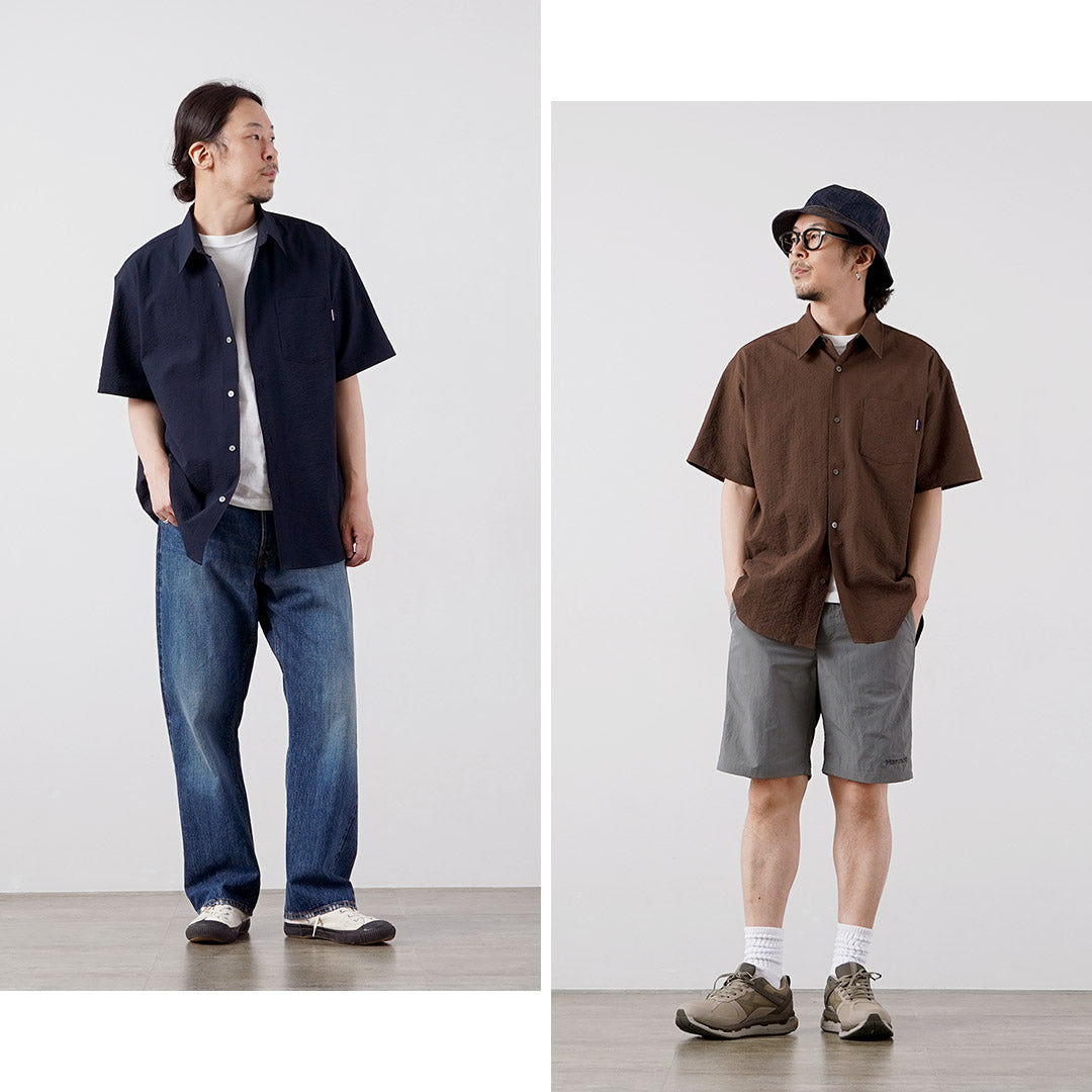 THOUSAND MILE / Short Sleeve Seersucker Shirt