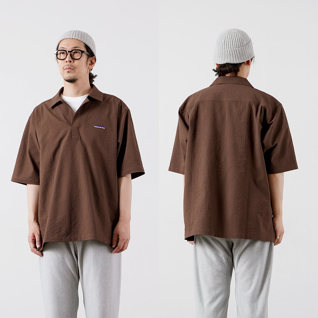 THOUSAND MILE / Short Sleeve Seersucker Skipper Shirt