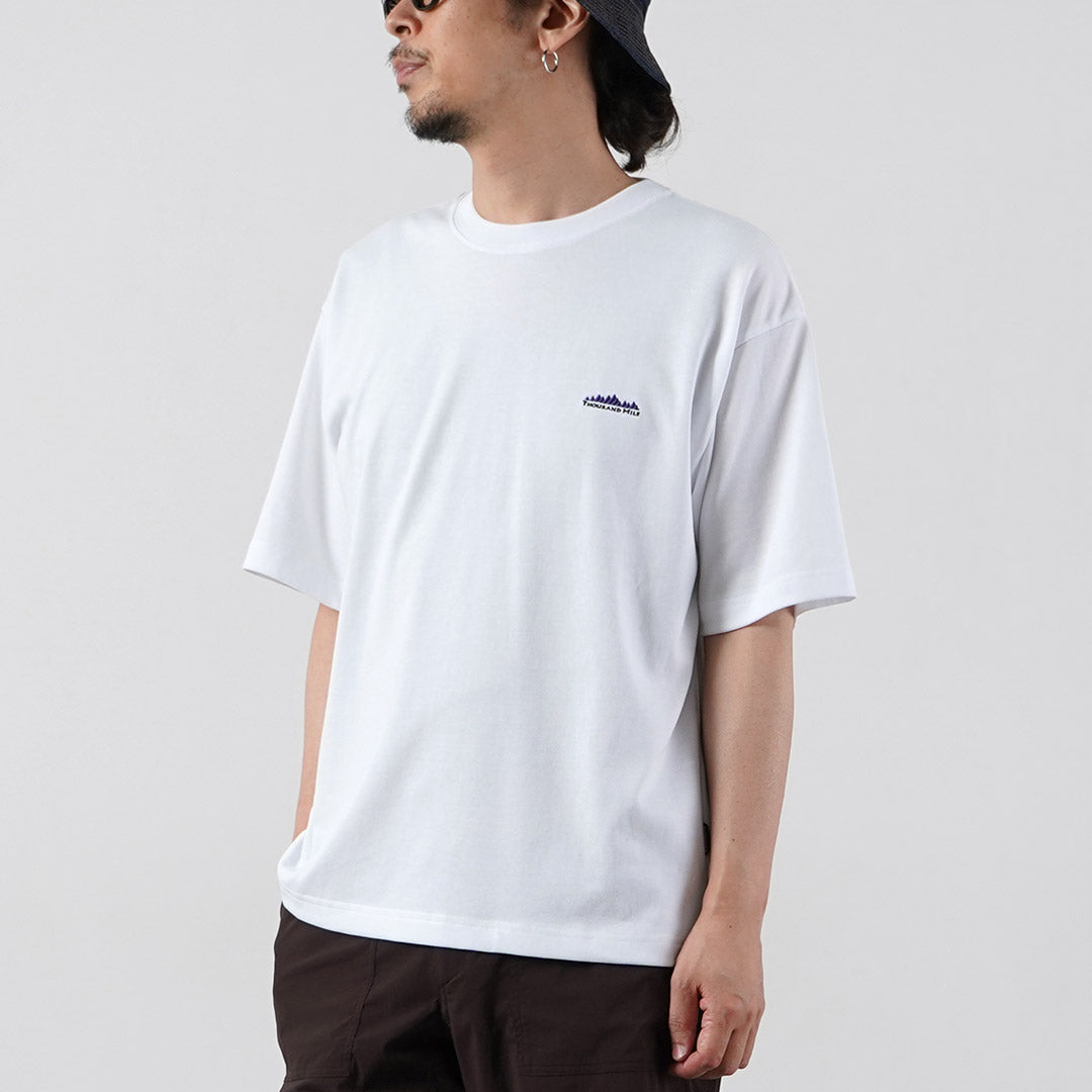 THOUSAND MILE / T/C Short-Sleeve Printed Logo T-Shirt