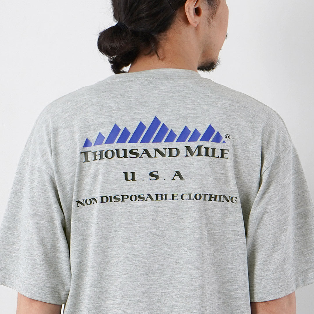 THOUSAND MILE / T/C Short-Sleeve Printed Logo T-Shirt