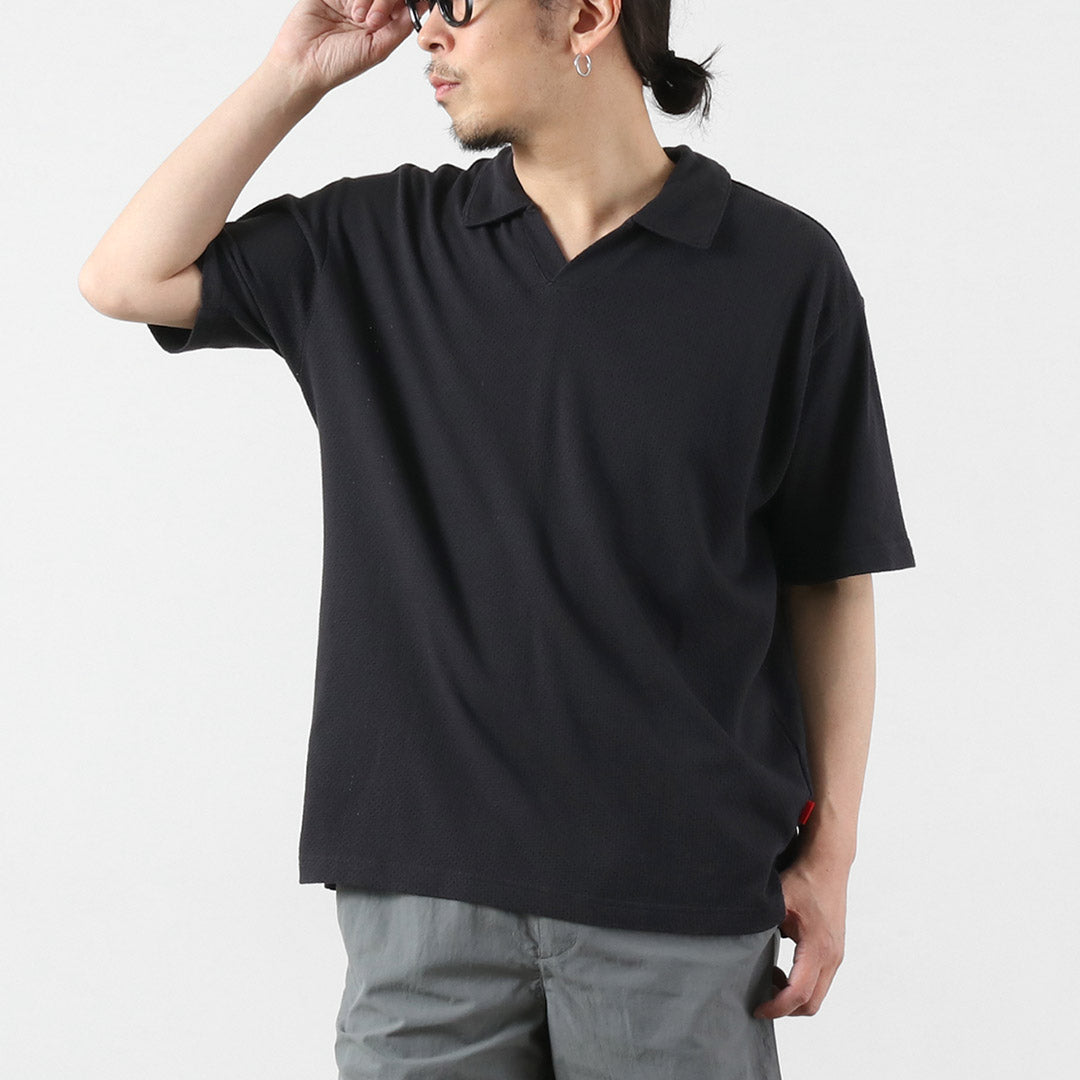 HEALTHKNIT / US Cotton Mesh Skipper Polo Shirt