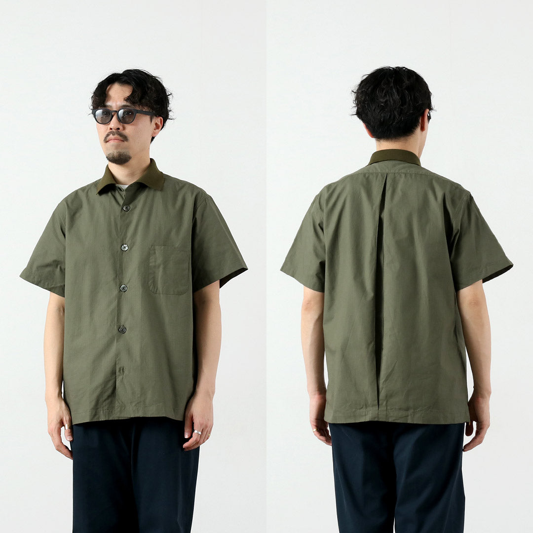 FUJITO / Rib-Collar Ripstop Shirt