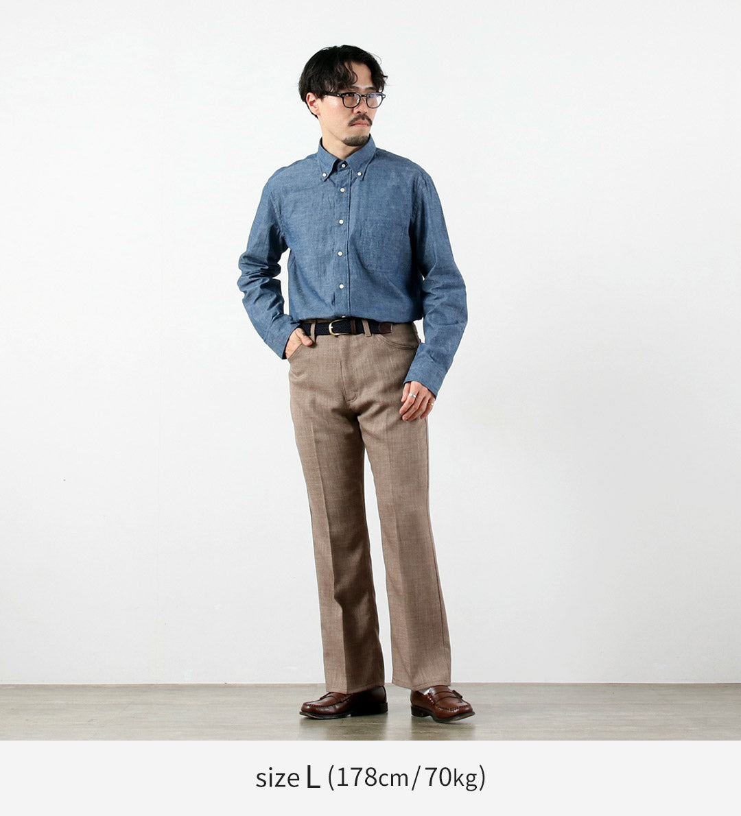 WRANGLER / Launcher Vestido Pantalones de tela tipo lino