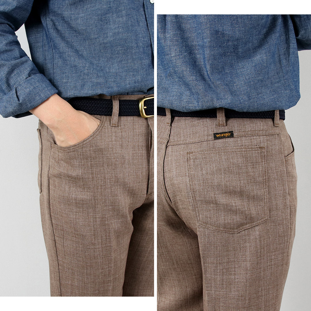 WRANGLER / Launcher Vestido Pantalones de tela tipo lino