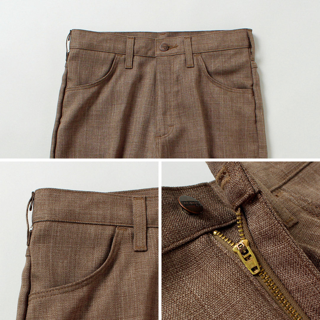 WRANGLER / Launcher Vestido Pantalones de tela tipo lino