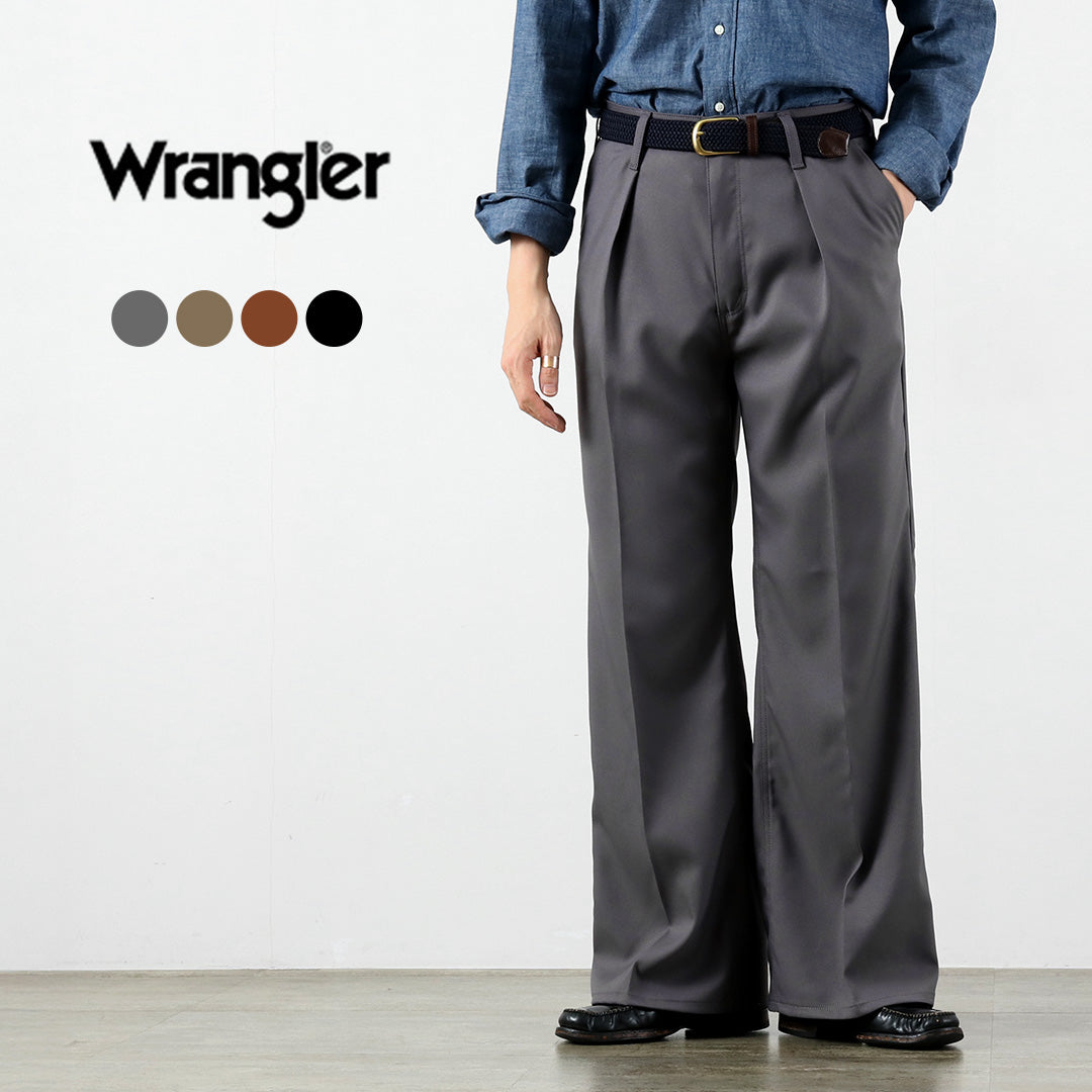 WRANGLER / 런처 와이드 폴리에스터 트윌 슬랙스