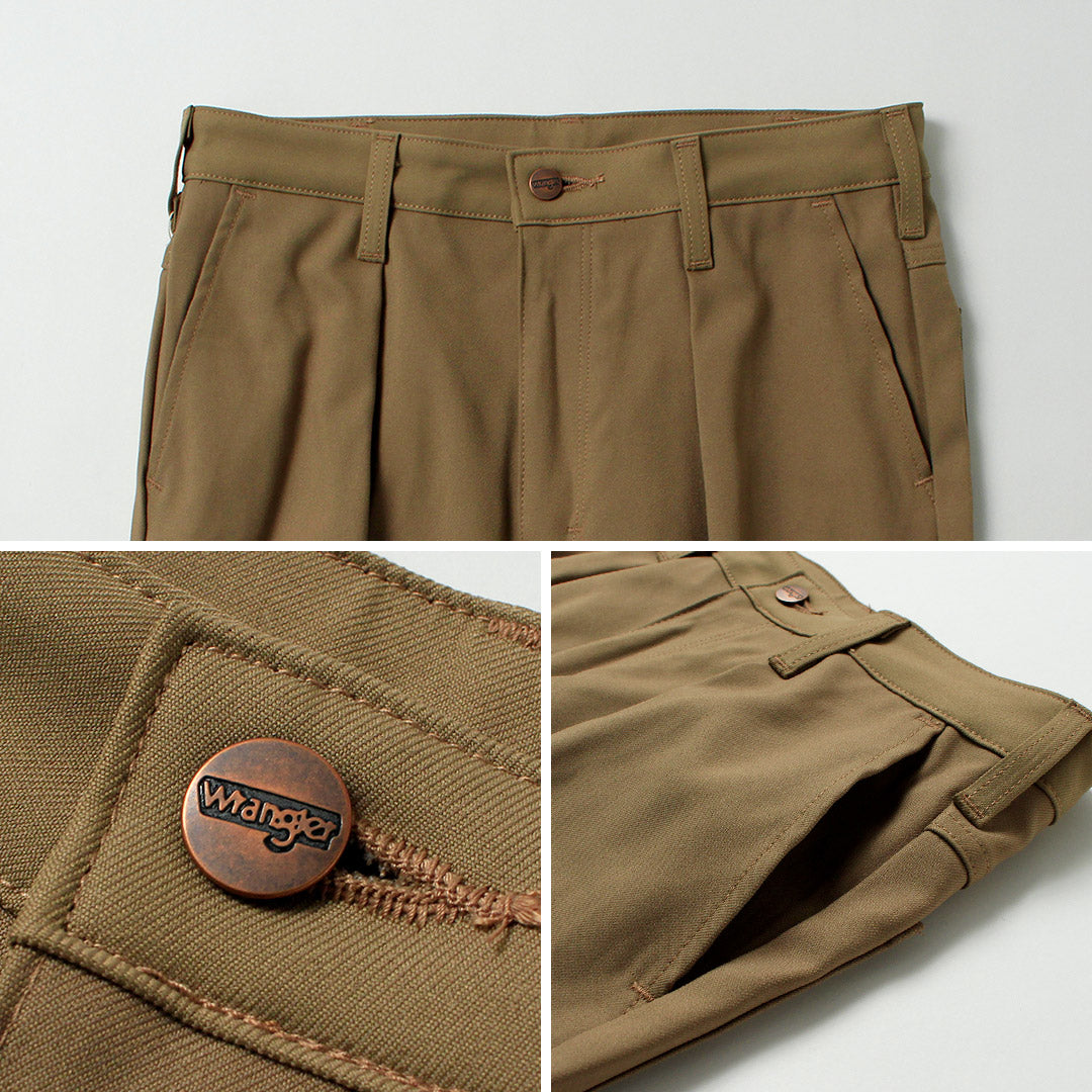 WRANGLER / 런처 와이드 폴리에스터 트윌 슬랙스