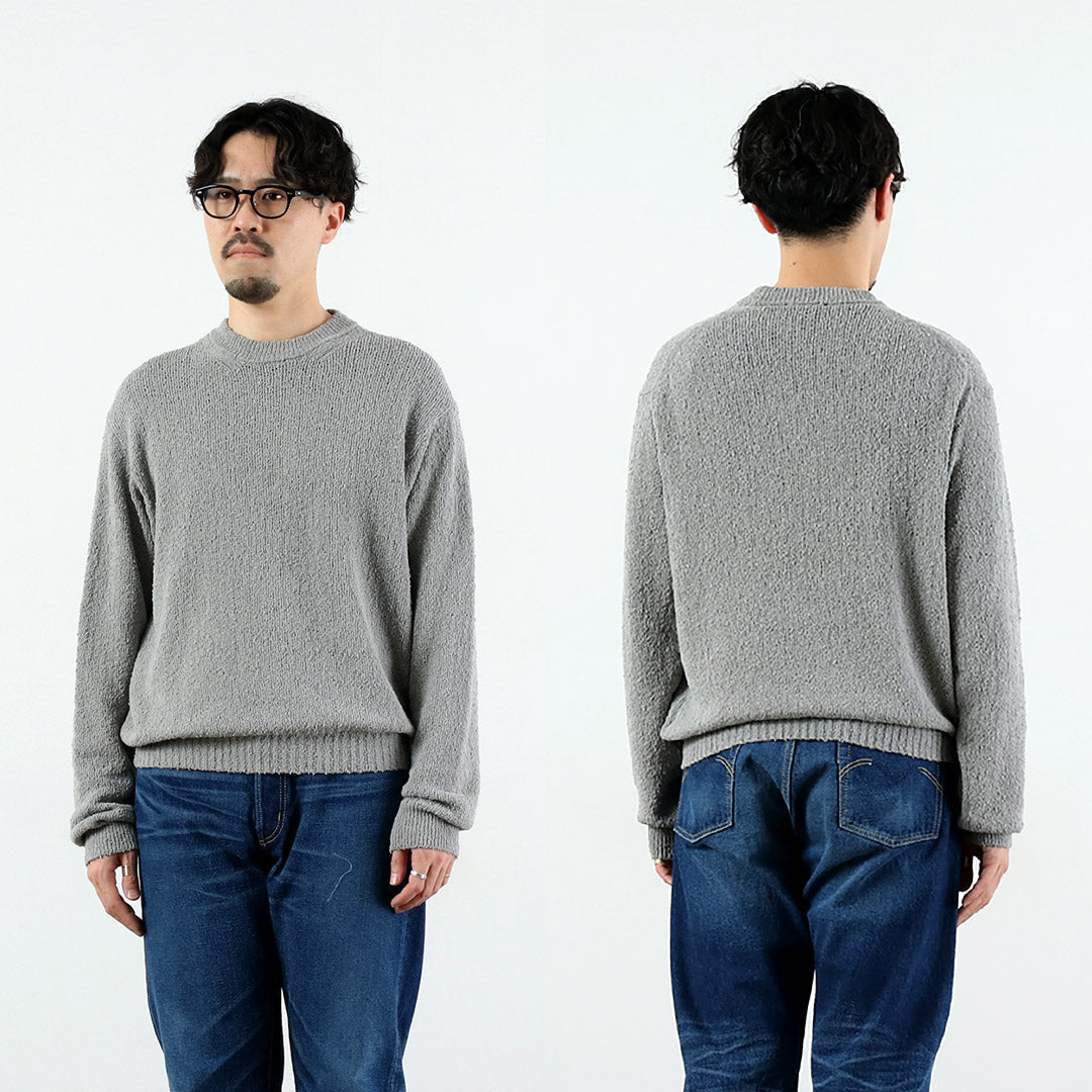 RYE TENDER / Tufa Cotton Knot Yarn Crew Pullover