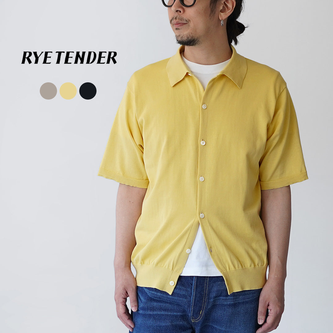 RYE TENDER / Teton Cotton Knit Short Sleeve Shirt
