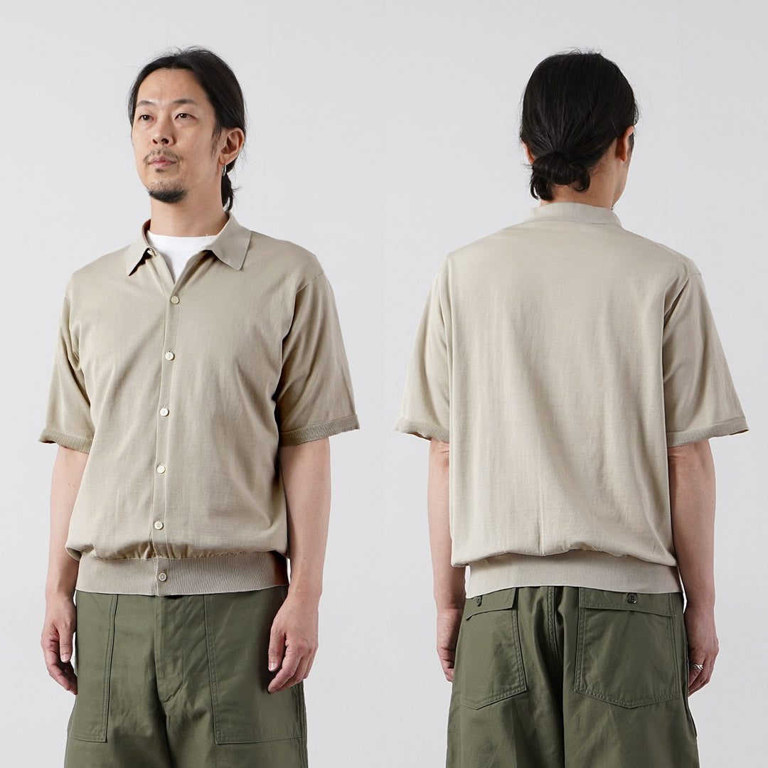 RYE TENDER / Teton Cotton Knit Short Sleeve Shirt
