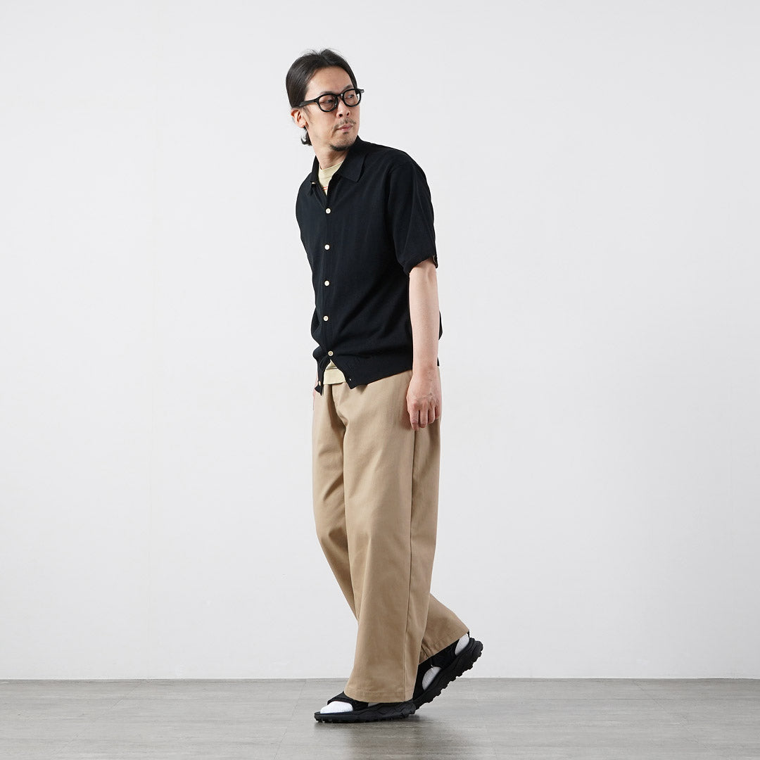 RYE TENDER / Teton Cotton Knit Short Sleeve Shirt
