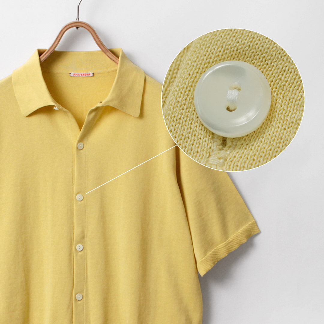 RYE TENDER / Teton Cotton Knit Short Sleeve Shirt