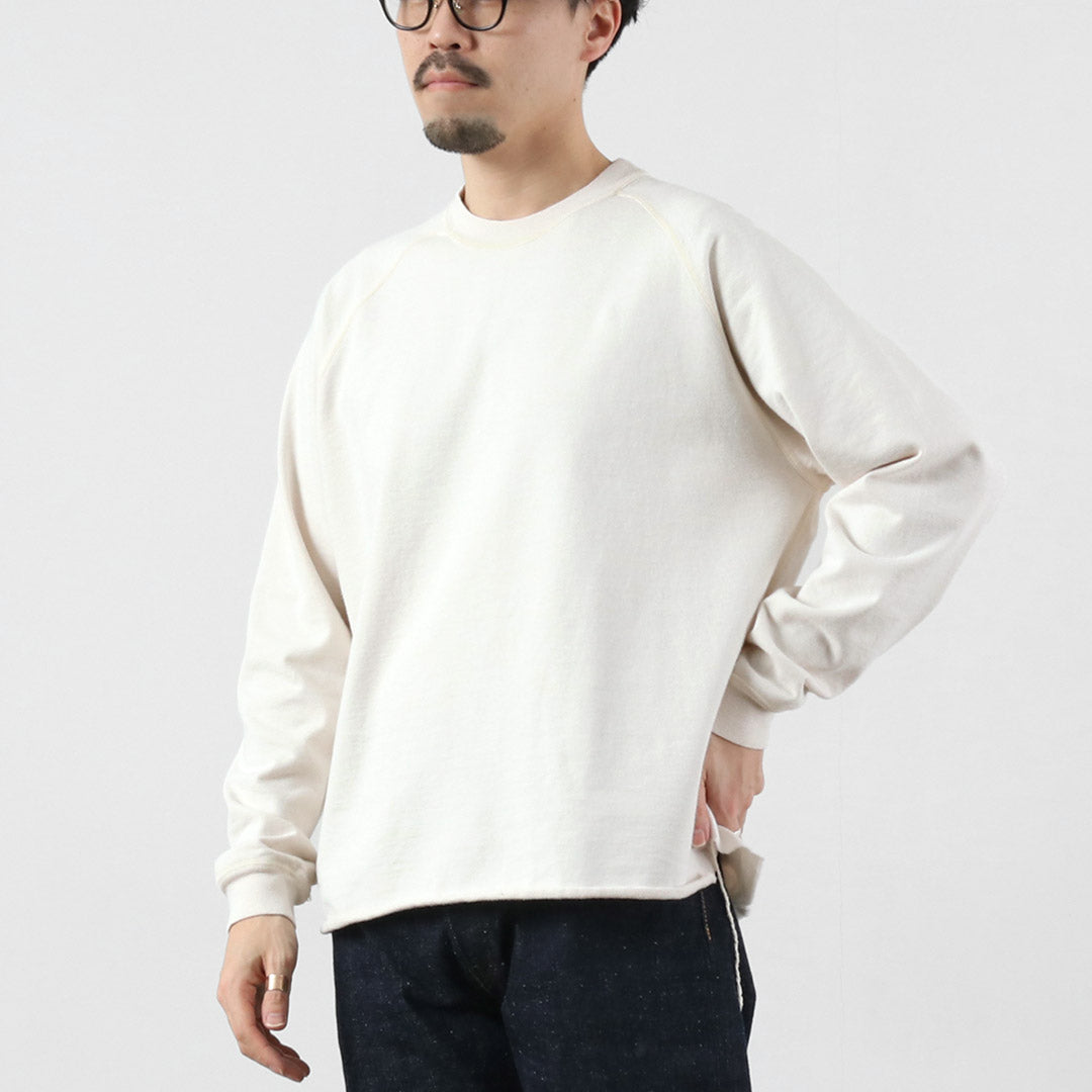 REMI RELIEF / SP Processing Supima French Terry Raglan Crew Sweatshirt