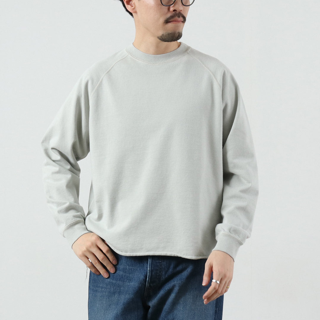 REMI RELIEF / SP Processing Supima French Terry Raglan Crew Sweatshirt