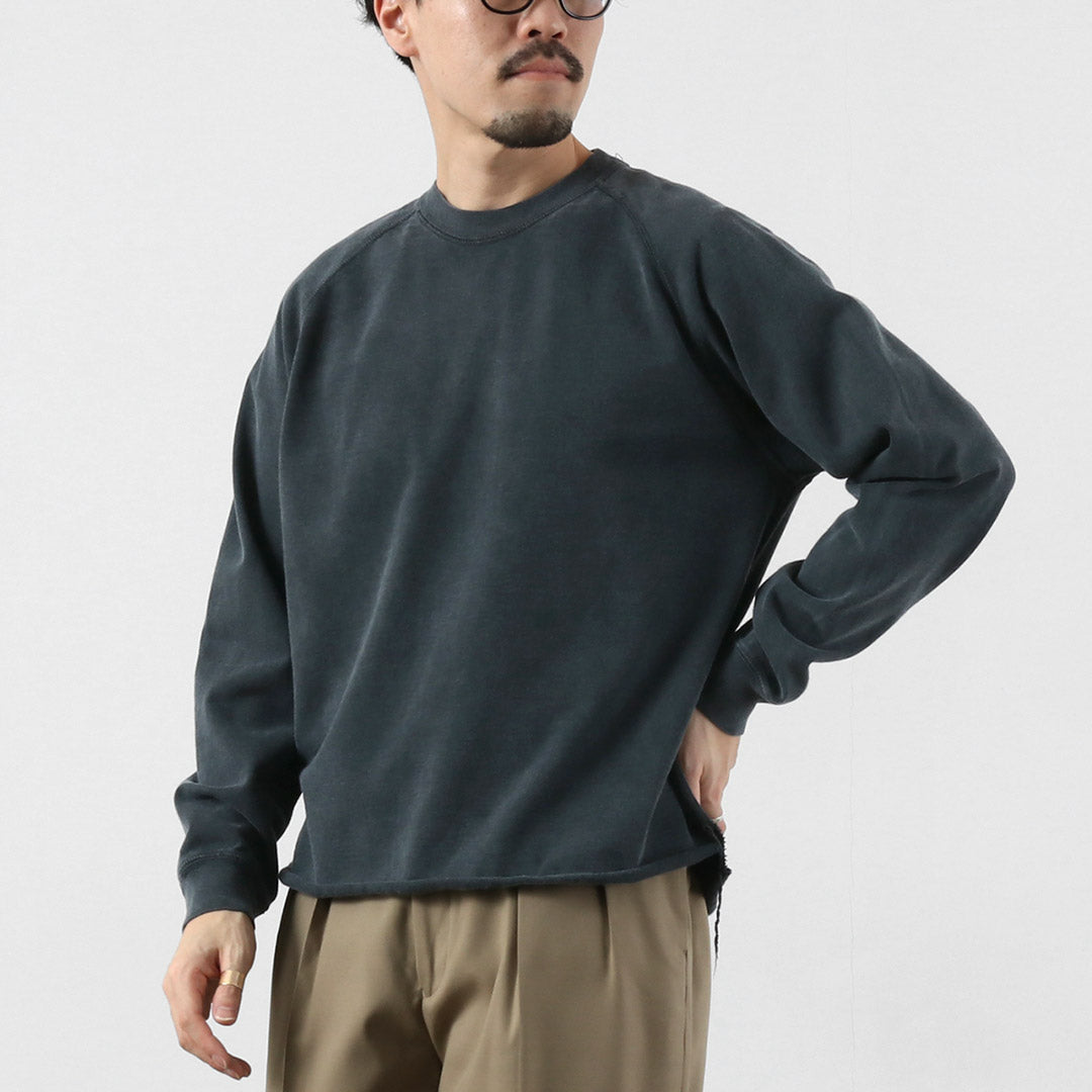 REMI RELIEF / SP Processing Supima French Terry Raglan Crew Sweatshirt