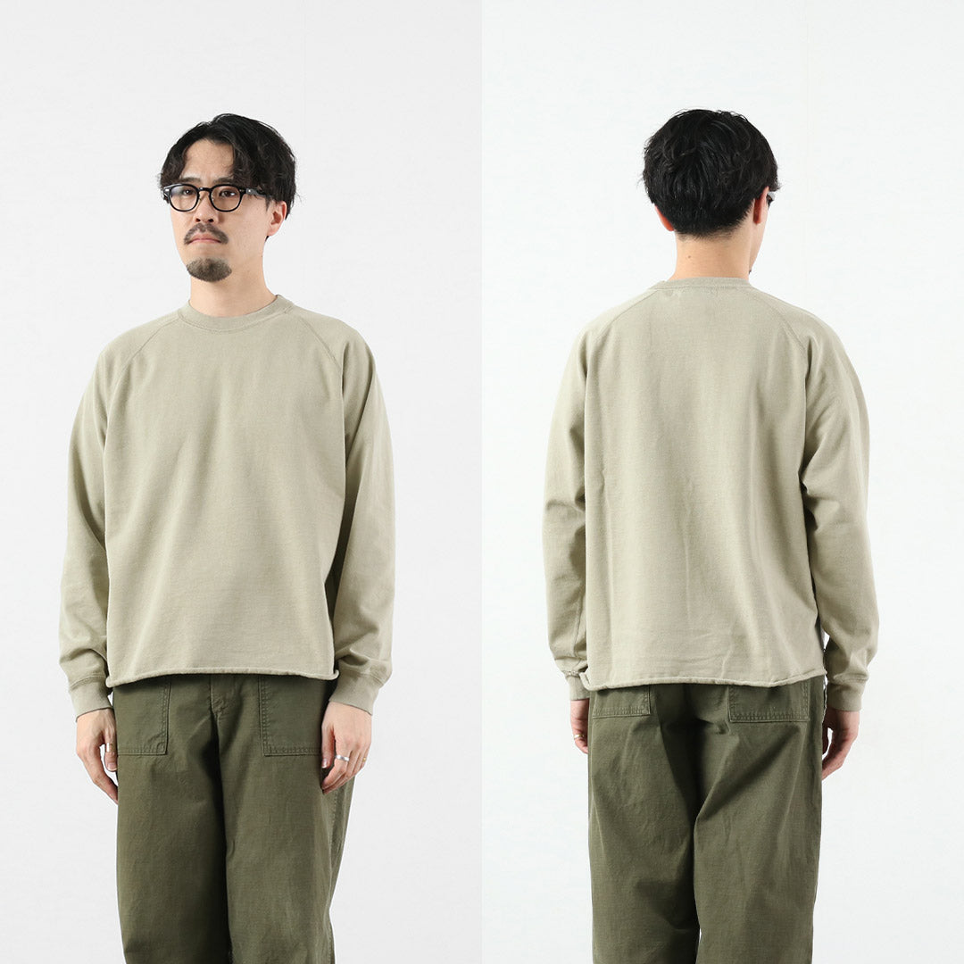 REMI RELIEF / SP Processing Supima French Terry Raglan Crew Sweatshirt