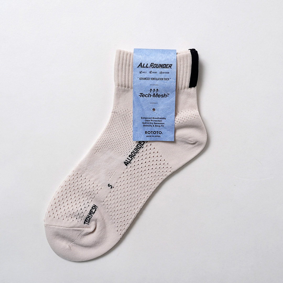ROTOTO / Allrounder Tech-Mesh Ankle Socks