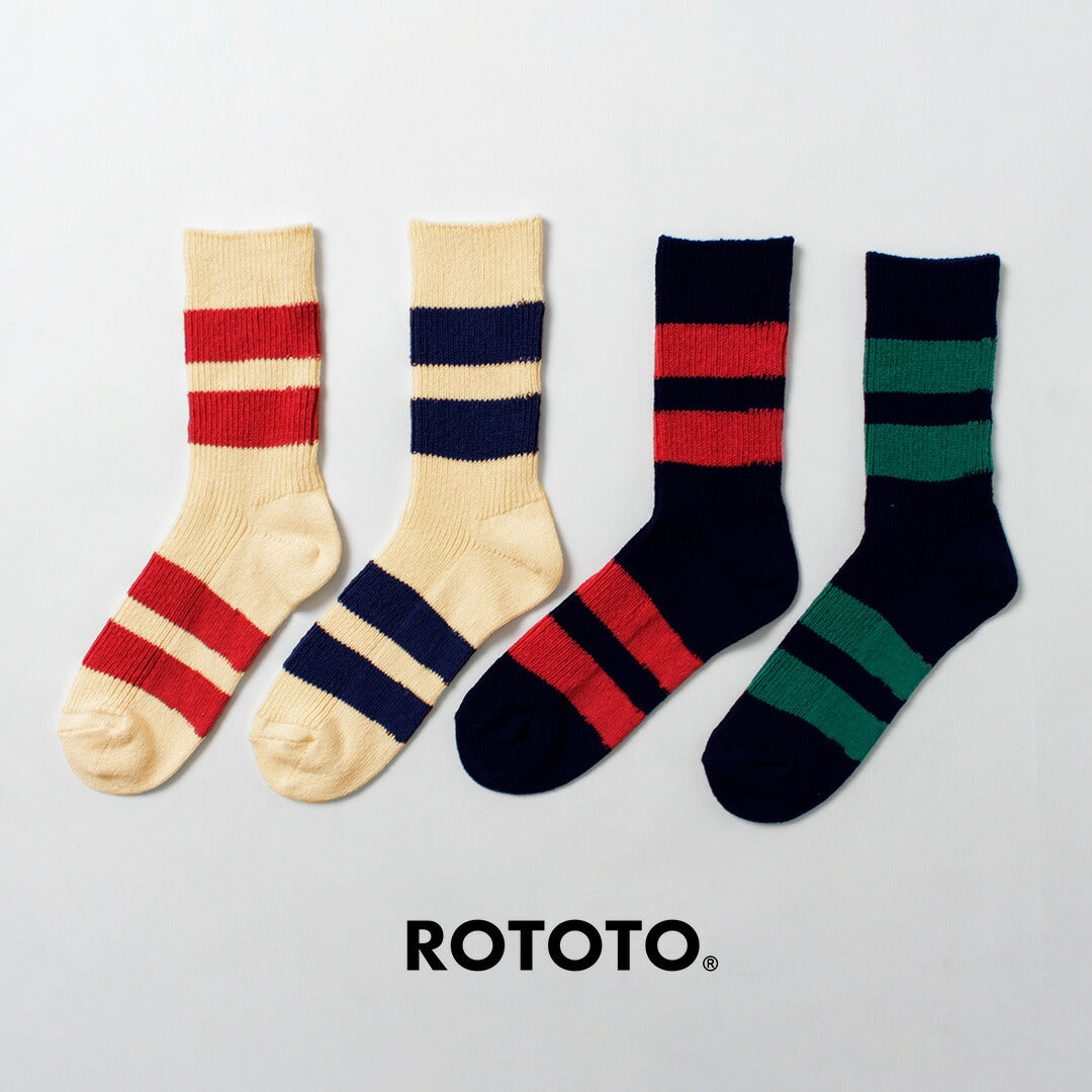 ROTOTO / Recycled Cotton Stripe Socks