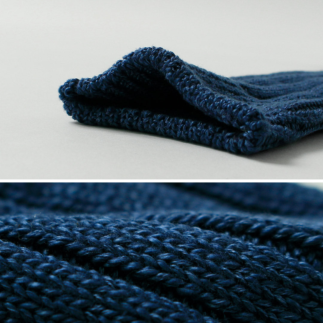 ROTOTO / Organic Cotton Indigo Tone Socks