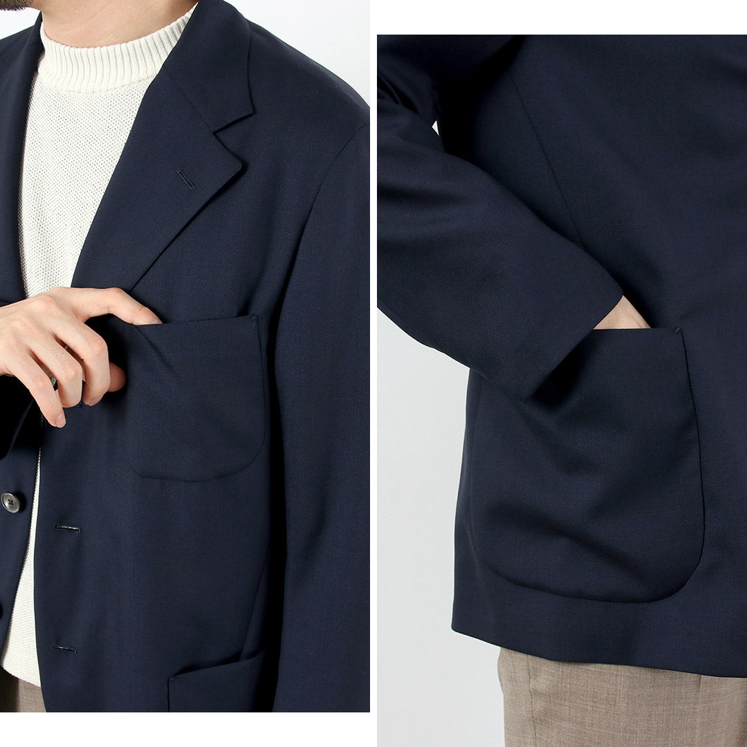 D.C.WHITE / Veste non structurée en laine d'été