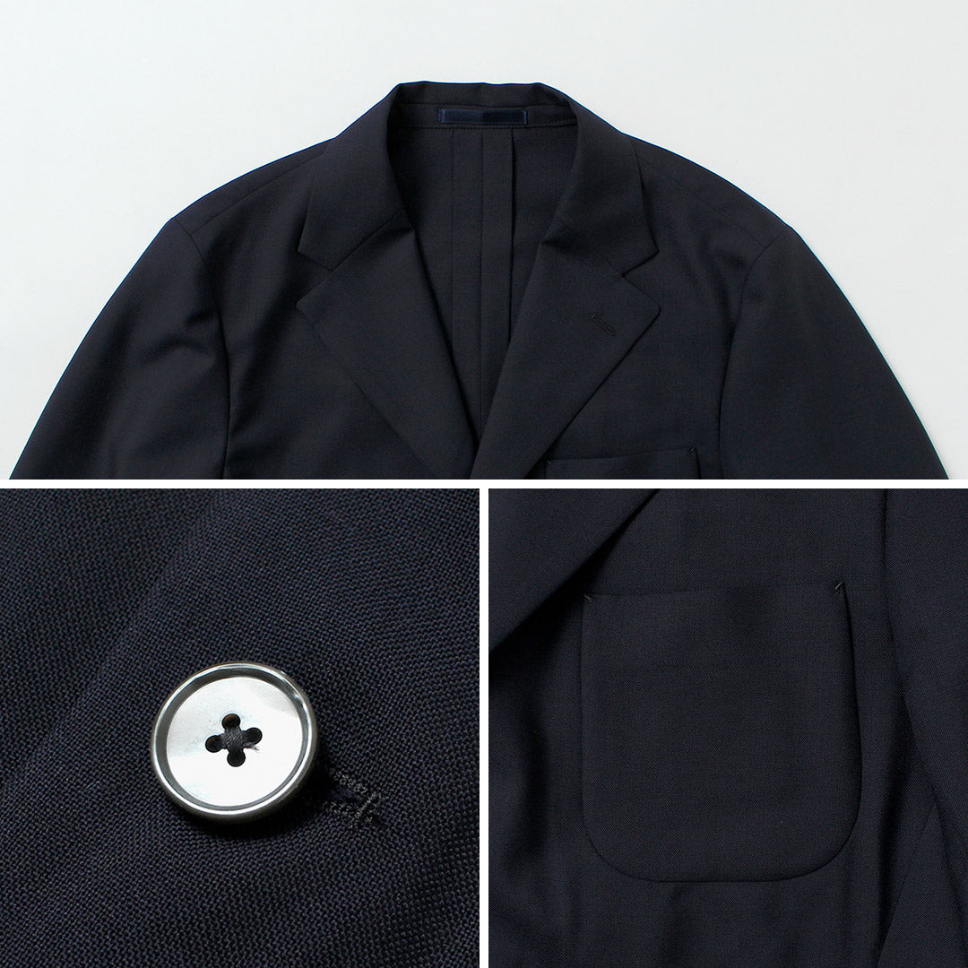 D.C.WHITE / Veste non structurée en laine d'été