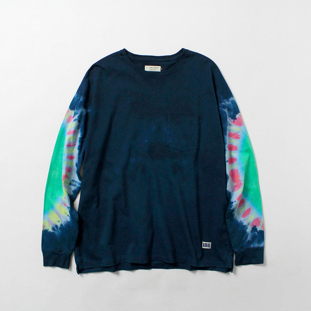 ILL ONE EIGHTY / Camiseta de manga larga con efecto tie-dye exclusiva en color