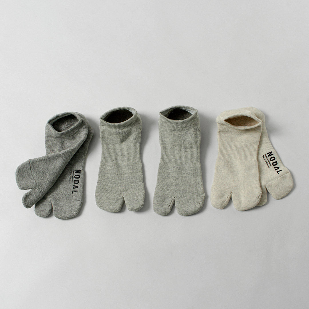NODAL / Raffy Heather Cotton 3-Pack Ankle Socks