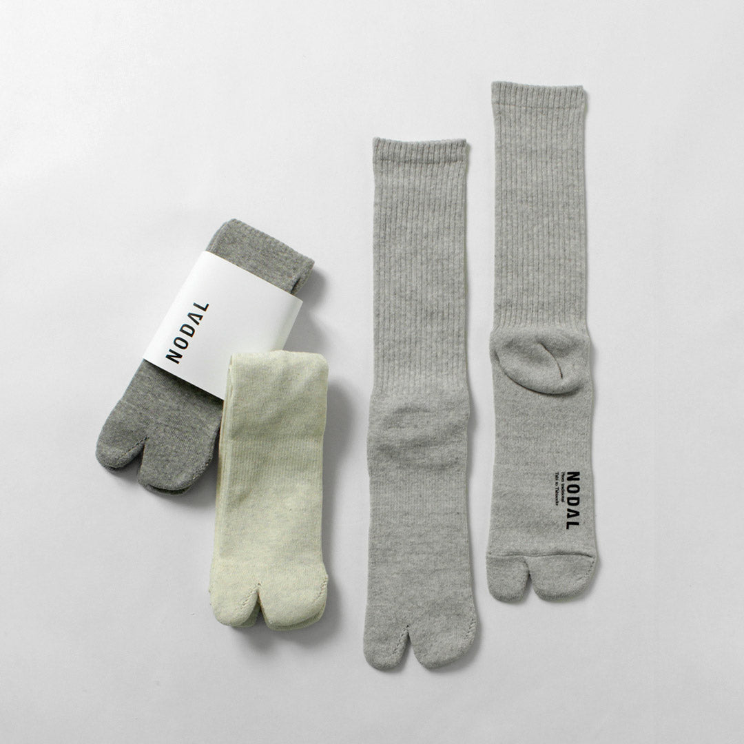 NODAL / Raffy Heather Cotton 3-Pack Crew Socks