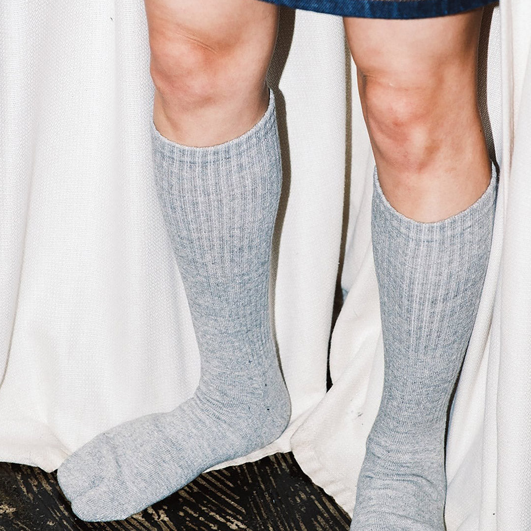 NODAL / Raffy Heather Cotton 3-Pack Crew Socks