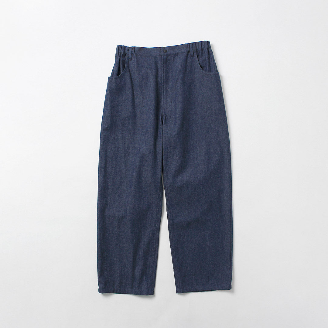 BASISBROEK / Albion 8oz Denim Pantalones sencillos semianchos
