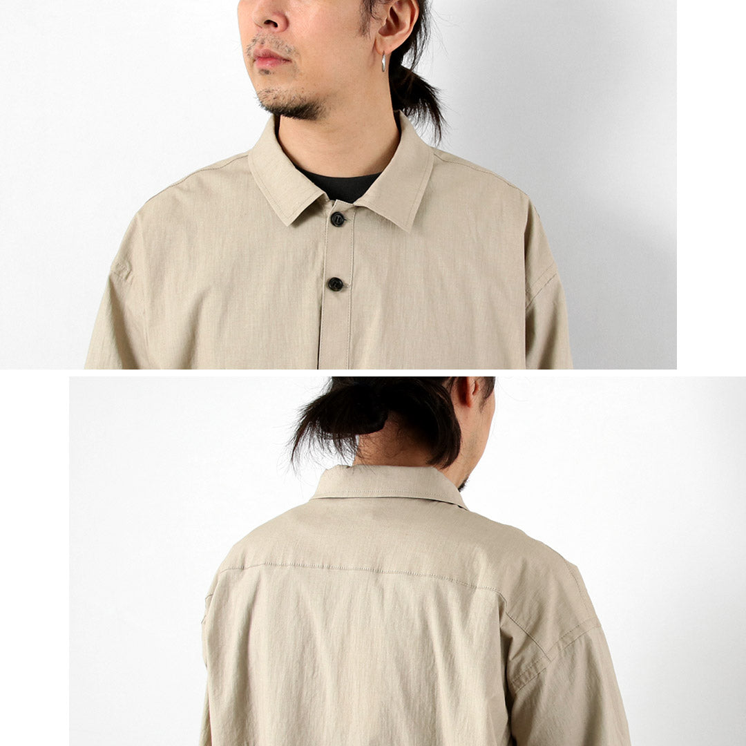 BASISBROEK / Orgen Cotton Linen Shirt Jacket