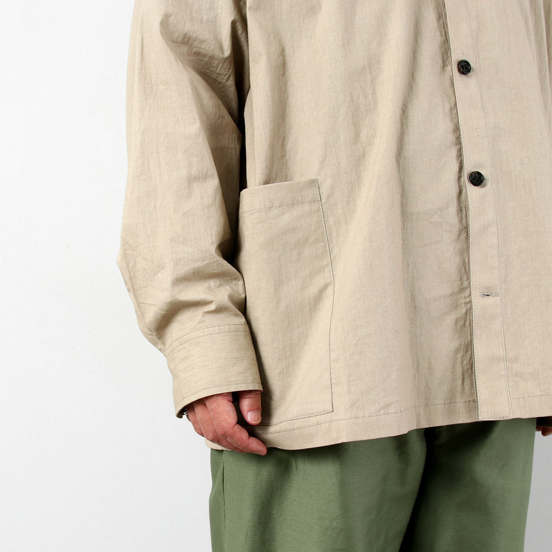 BASISBROEK / Orgen Cotton Linen Shirt Jacket