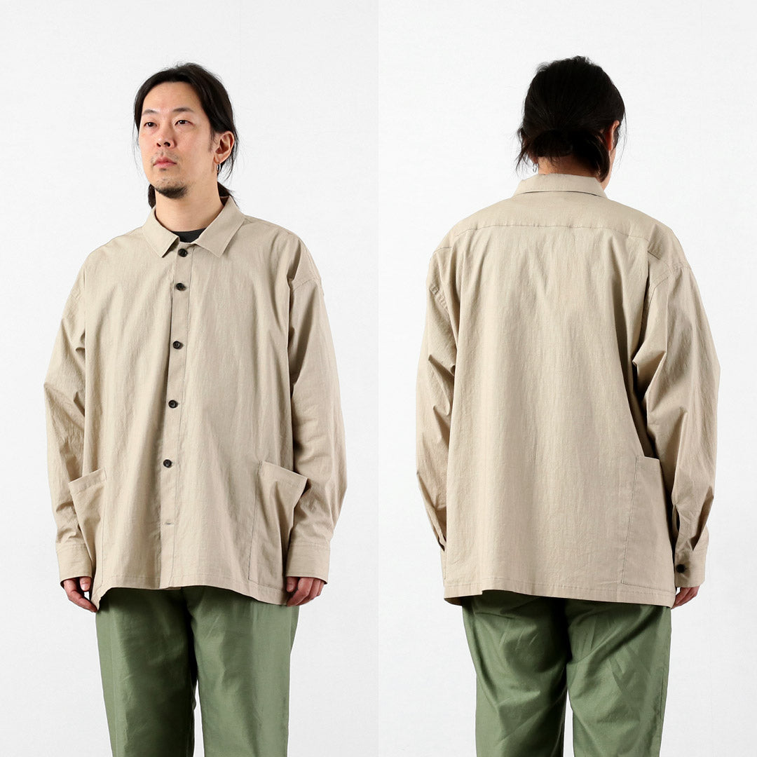 BASISBROEK / Orgen Cotton Linen Shirt Jacket