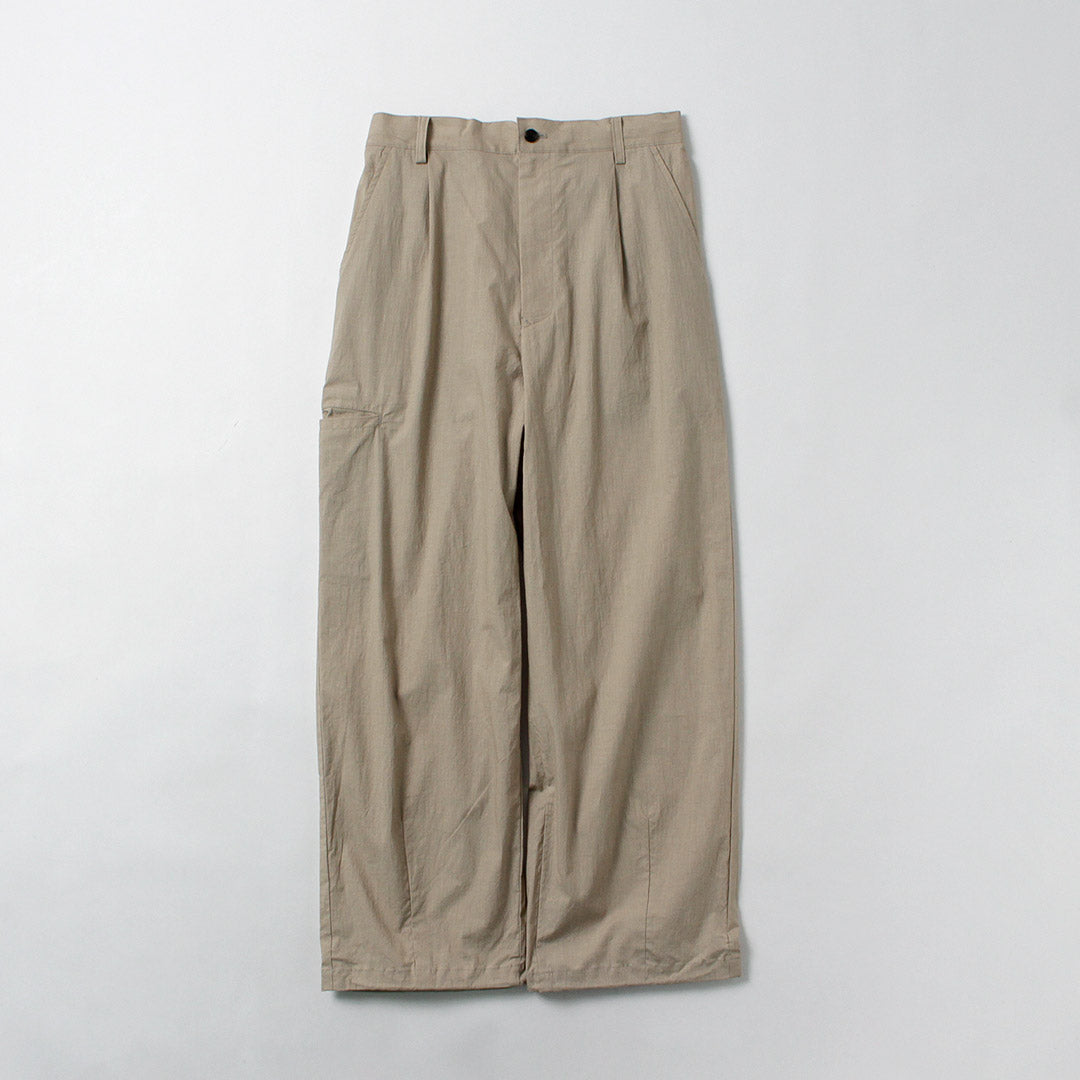 BASISBROEK / Wisken Cotton Linen Tuck Pants