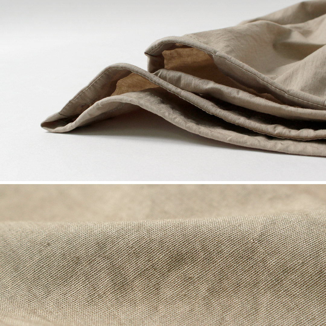 BASISBROEK / Wisken Cotton Linen Tuck Pants