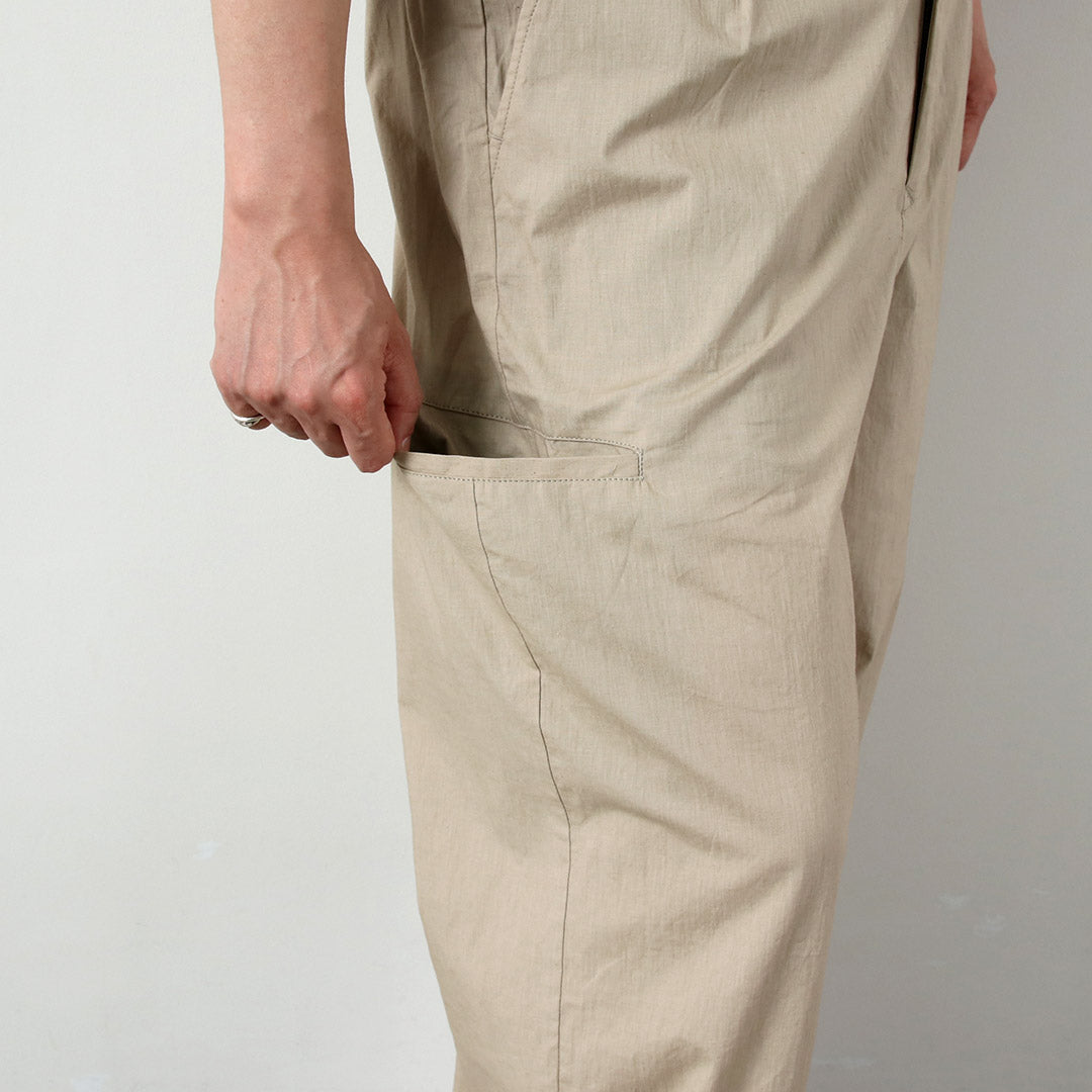 BASISBROEK / Wisken Cotton Linen Tuck Pants