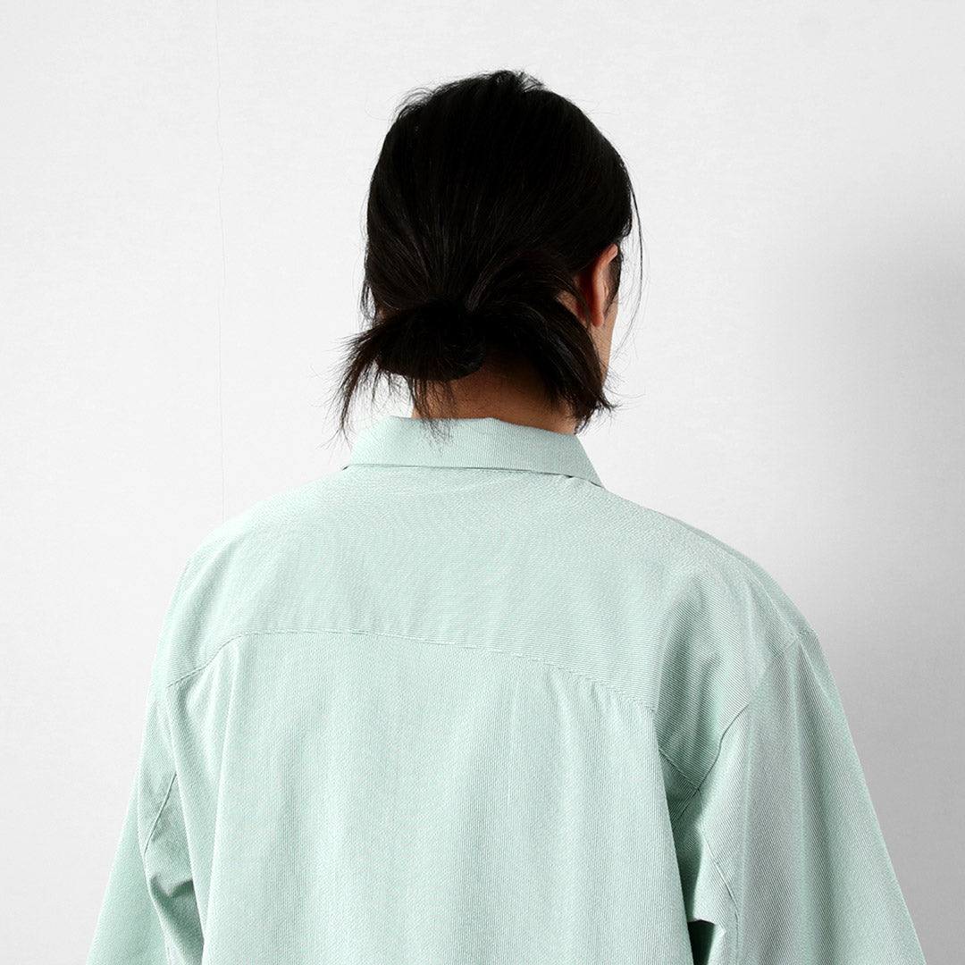 BASISBROEK / Putten Seersucker Side-Zip Short Sleeve Shirt