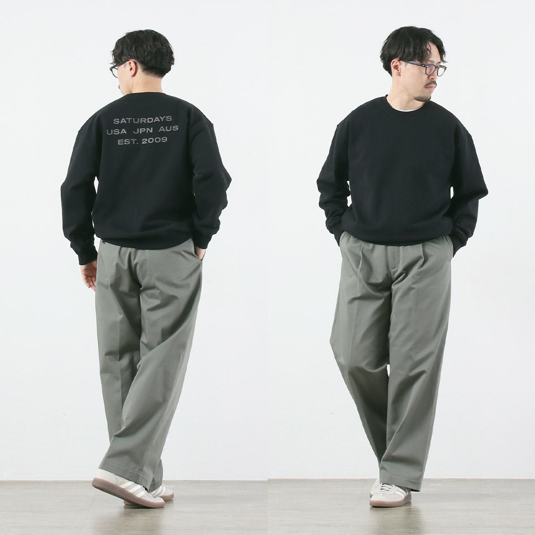SATURDAYS NYC / Bowery International Crew Sweatshirt
