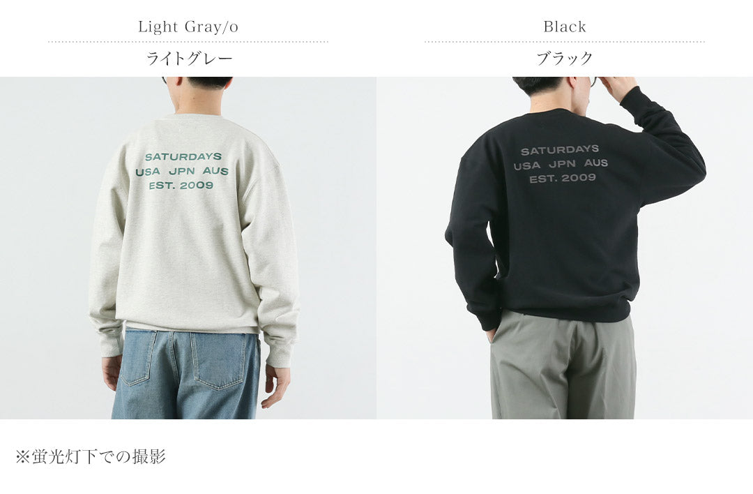SATURDAYS NYC / Bowery International Crew Sweatshirt