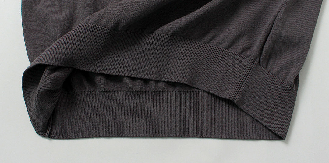 RINASCENTE / 定制 12G 平纹针织混合可水洗 Polo 衫