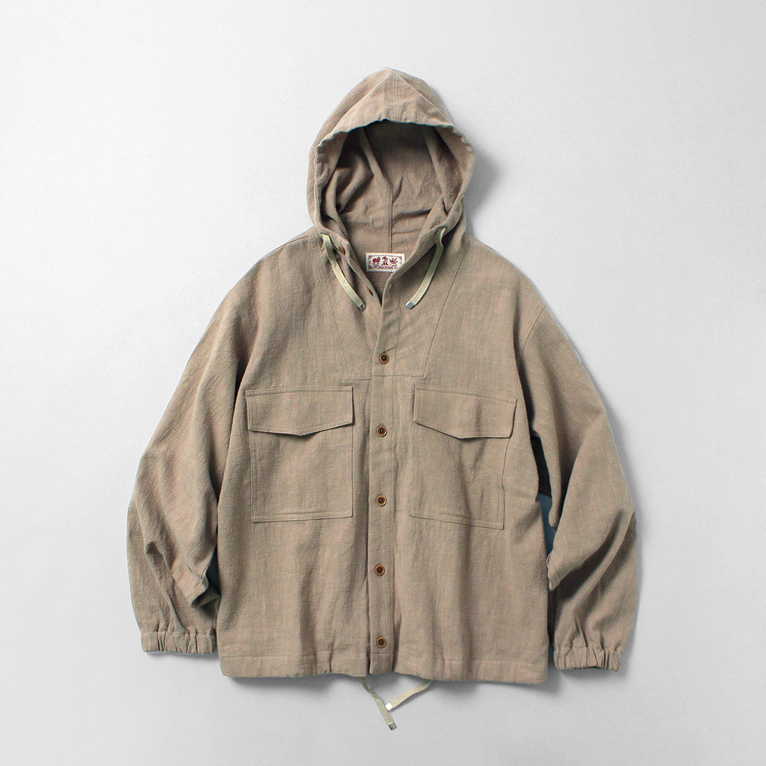 KEMA DESIGNS / Cotton Linen Uneven Beach Parka