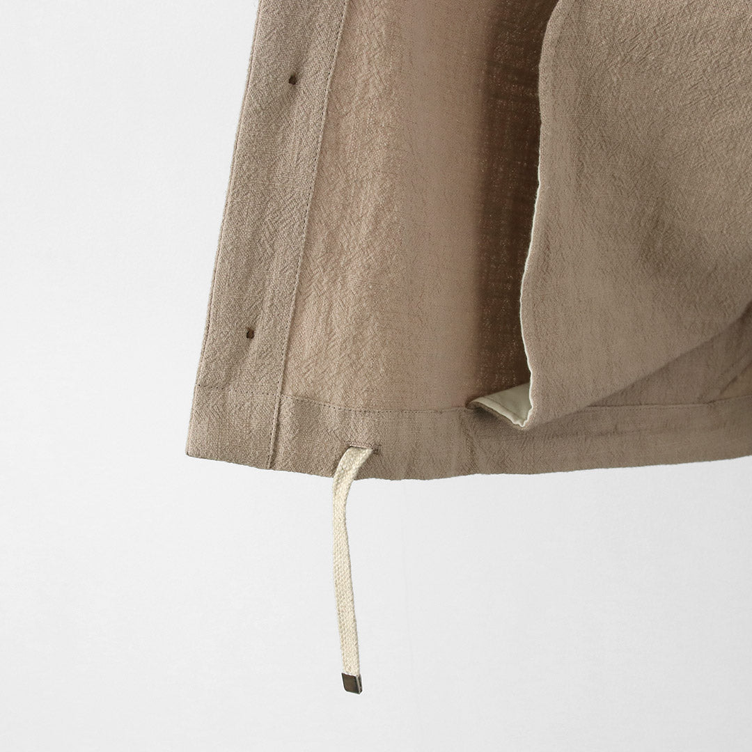 KEMA DESIGNS / Cotton Linen Uneven Beach Parka