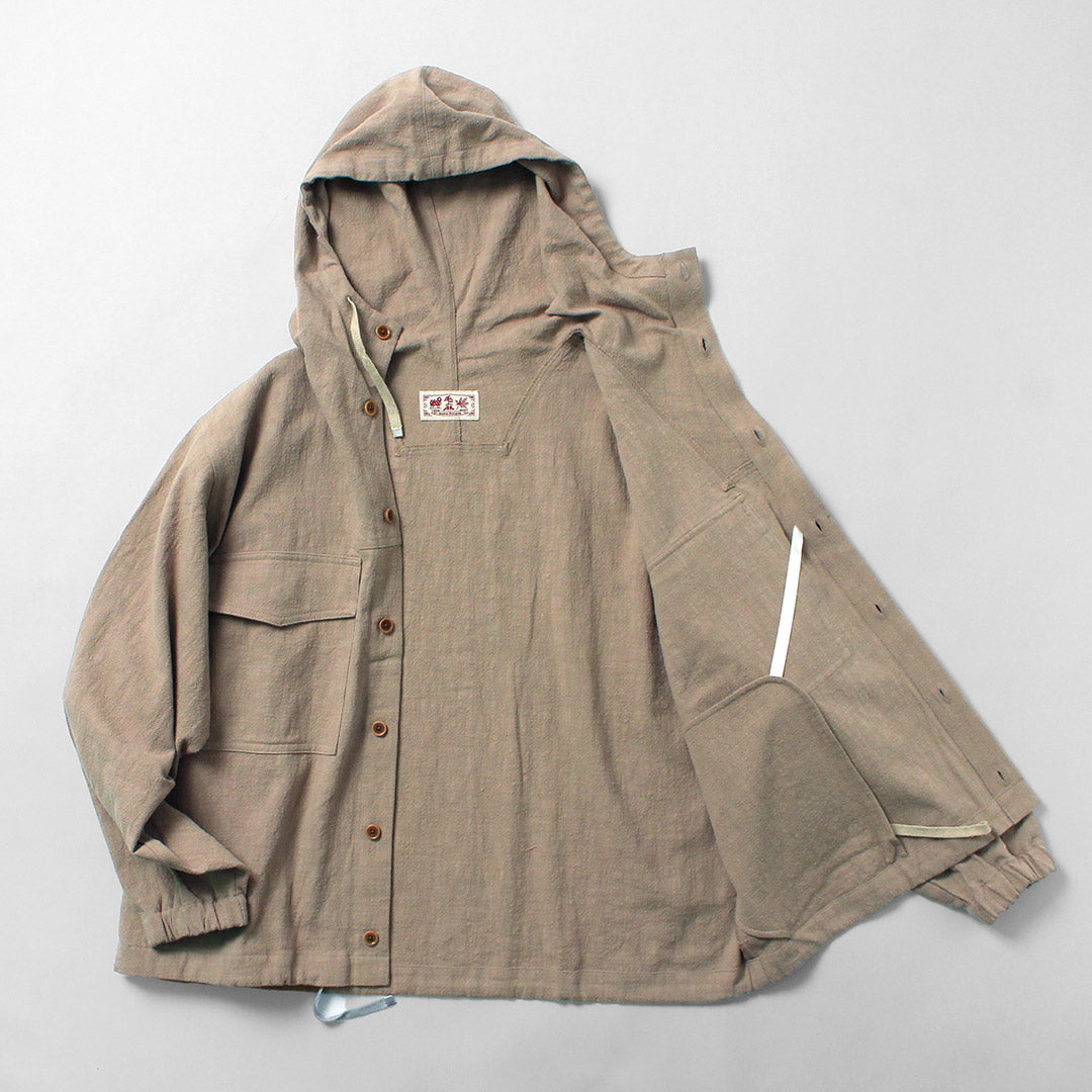KEMA DESIGNS / Cotton Linen Uneven Beach Parka