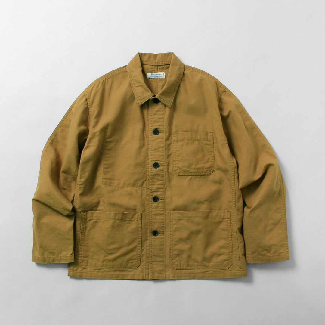 Blue refabric / Duck French Coverall Jacket