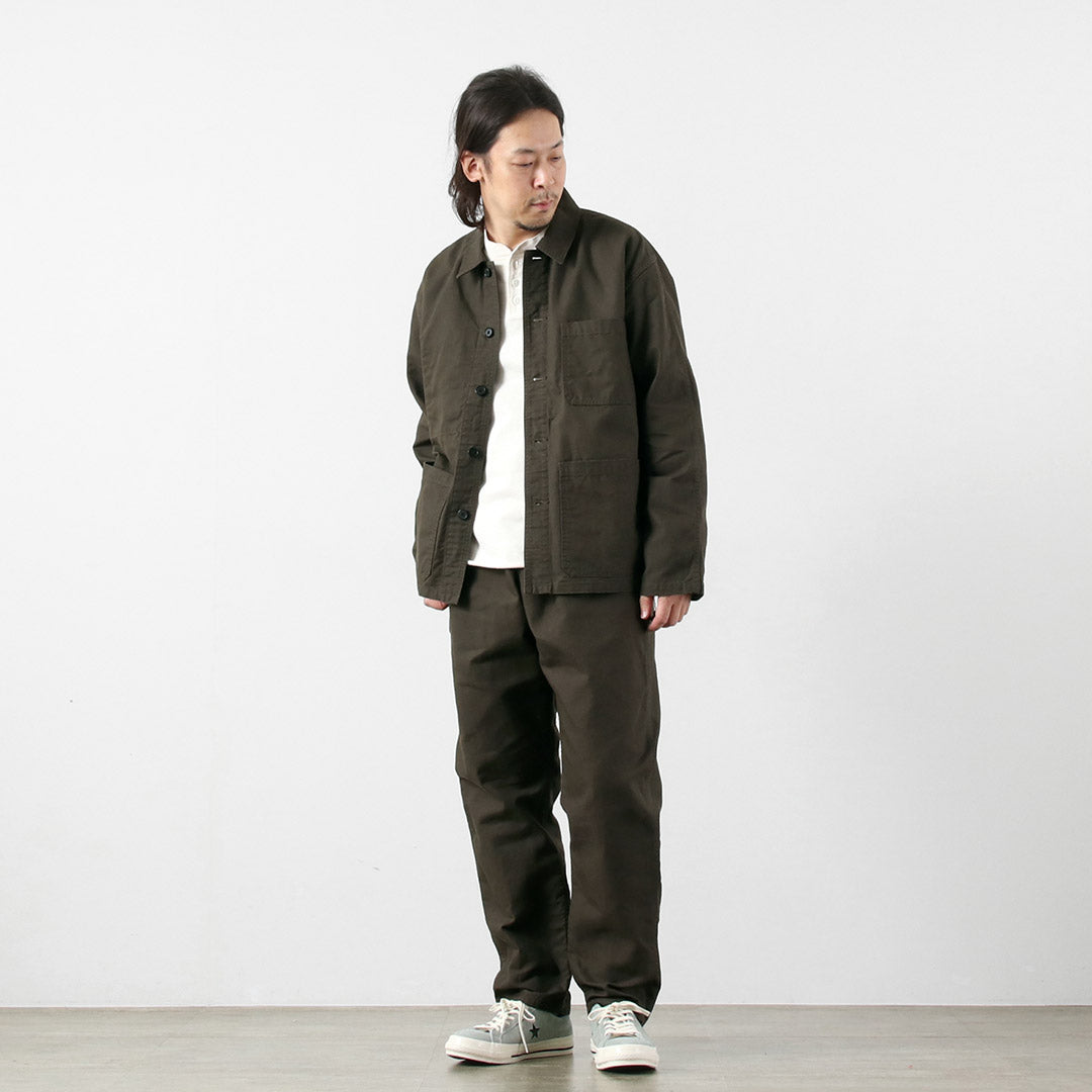 Blue refabric / Duck French Coverall Jacket