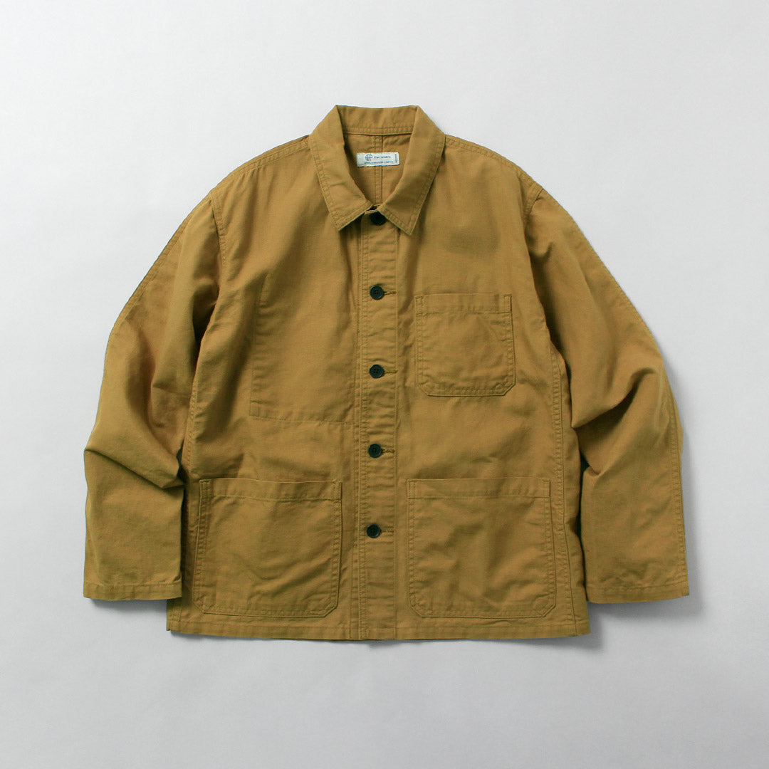 Blue refabric / Duck French Coverall Jacket