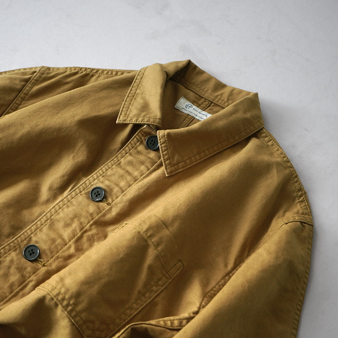 Blue refabric / Duck French Coverall Jacket