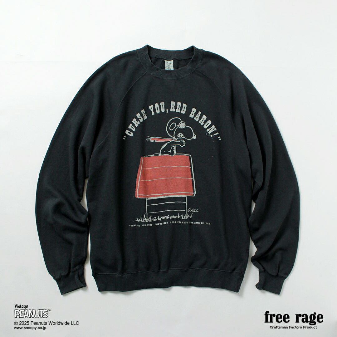FREE RAGE / PEANUTS×free rage Sudadera raglán con estampado Red Baron